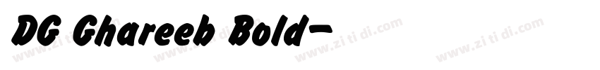 DG Ghareeb Bold字体转换